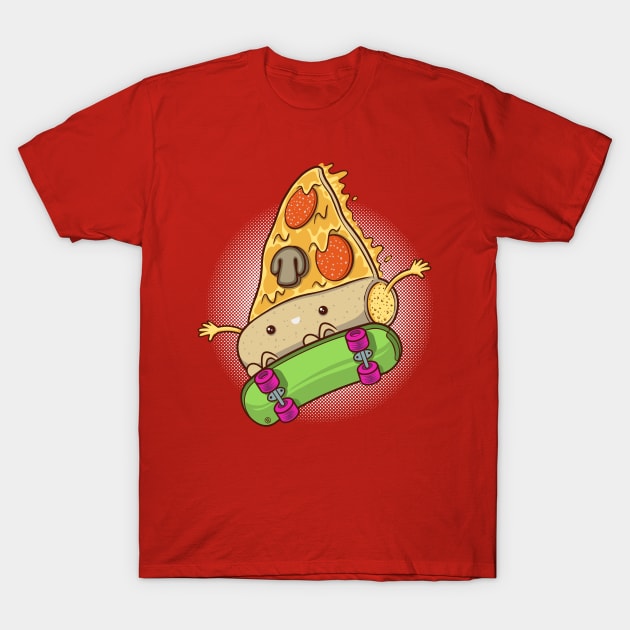 SKATER PIZZA T-Shirt by FernandoSala